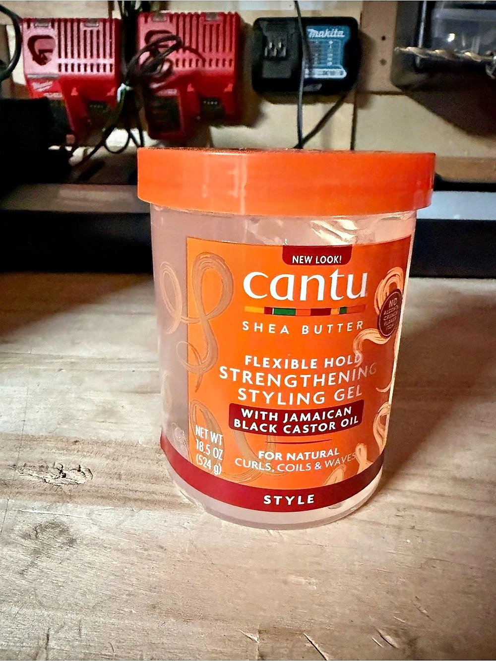 Cantu Shea Butter Flexible Hold Strengthening Styling Gel Styling Gel Orange NWT